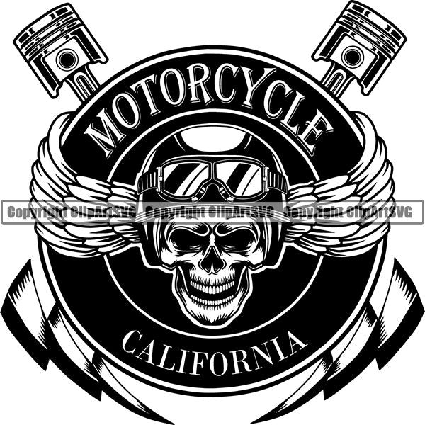 Motorcycle Bike Chopper ClipArt SVG
