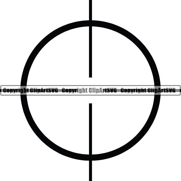 Military Weapon Gun Scope ClipArt SVG