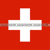Country Flag Square Switzerland ClipArt SVG