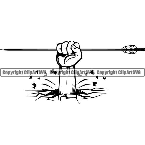 Sports Game Archery Arrow ClipArt SVG