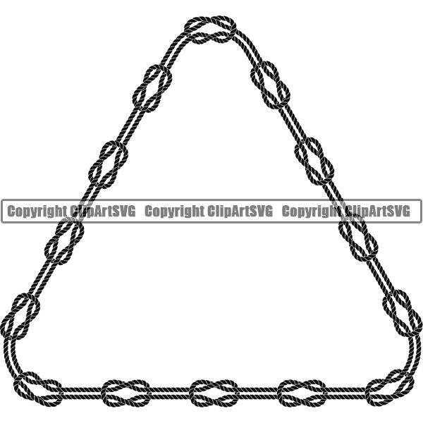 Rope Design Element Nautical Ship Sailing Boat Boating Sail Sailboat Knot ClipArt SVG