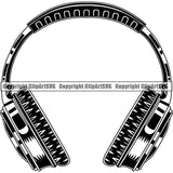 Headphones Headset Music Audio Equipment ClipArt SVG