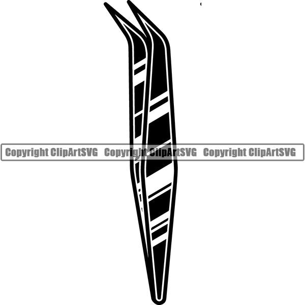 Fashion Beauty Cosmetology Cosmetics Makeup Tweezers 8ujjr ClipArt SVG