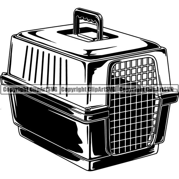 House Pet Supplies Pet Carrier ClipArt SVG