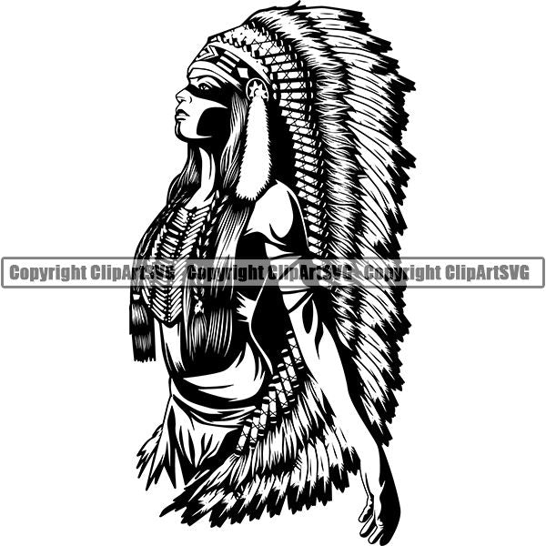 Native American Indian ClipArt SVG