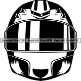 Sports Car Racing Helmet ClipArt SVG