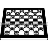 Game Checkers ClipArt SVG