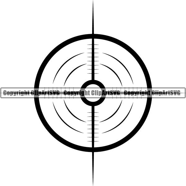 Military Weapon Gun Scope ClipArt SVG