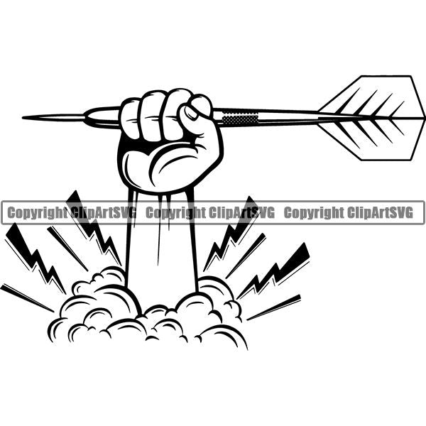 Sports Game Darts Dart ClipArt SVG