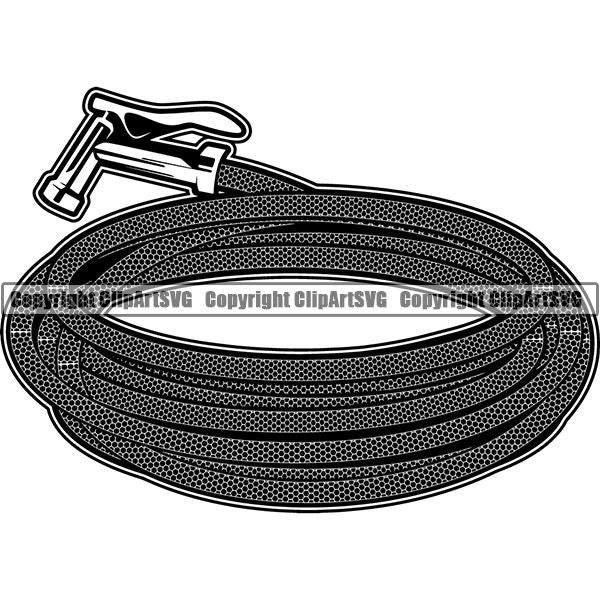 Hobby Gardening Hose Spray Nozzle ClipArt SVG