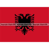 Country Flag Square Albania ClipArt SVG