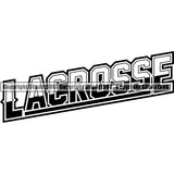 Sports Game Lacrosse Text ClipArt SVG