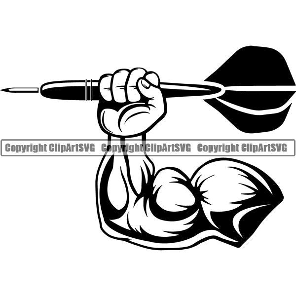 Sports Game Darts Dart ClipArt SVG