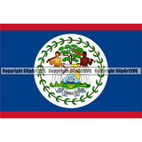 Country Flag Square Belize ClipArt SVG