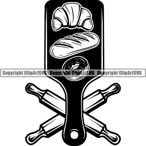Cooking Baking Chef Cook Bake Baker Logo ClipArt SVG