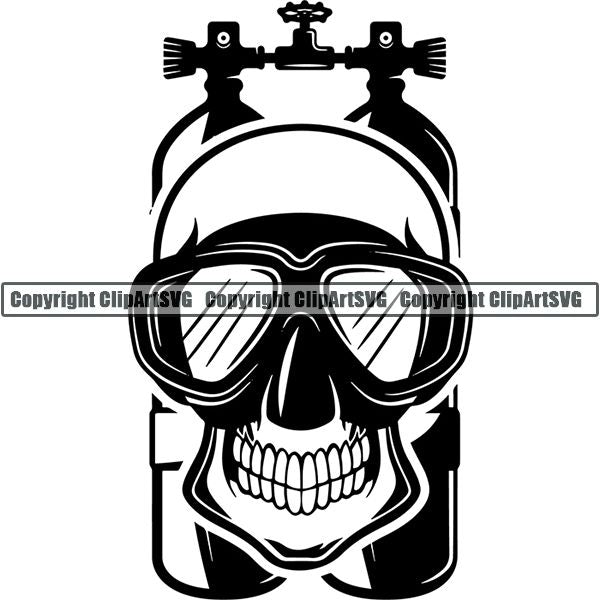 Diving Dive Diver Equipment Nautical Sailing Boating Sail Boat Sailboat ClipArt SVG