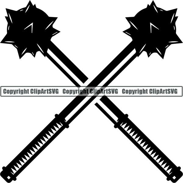 Viking Warrior Logo ClipArt SVG