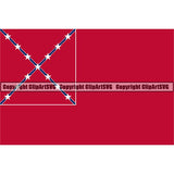 State Flag Square Mississippi ClipArt SVG