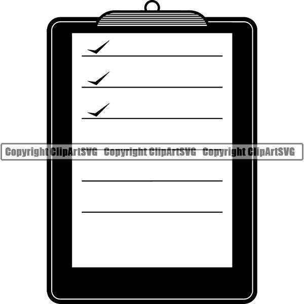 Medical Doctor Nurse Hospital Clipboard ClipArt SVG