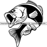 Sports Game Fishing Hunting Fish Hunt Bass ClipArt SVG