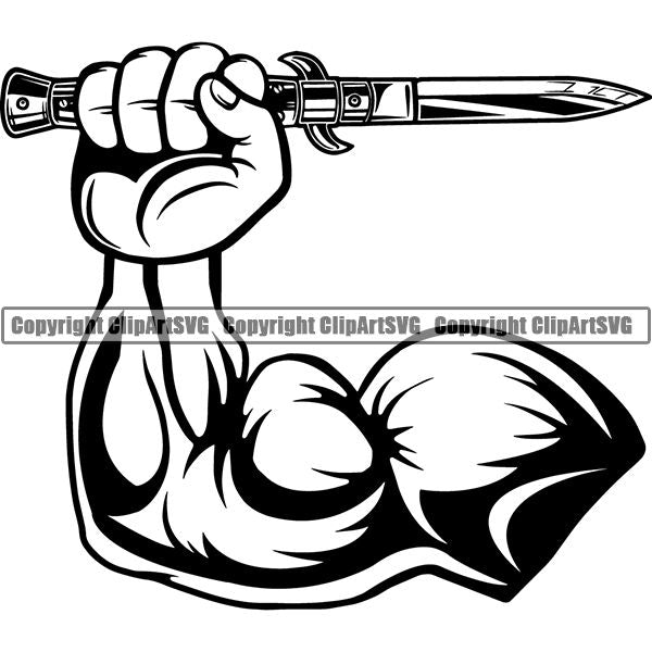 Military Weapon Knife Automatic Switch Blade ClipArt SVG