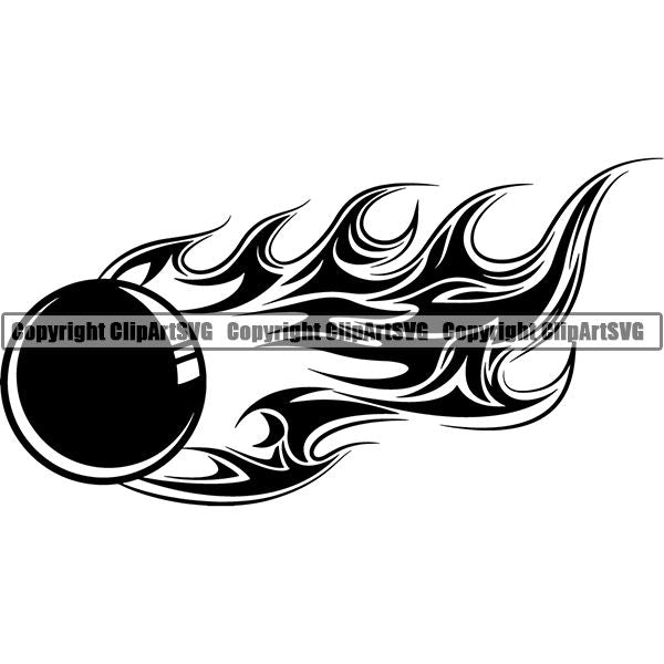 Sports Game Paintball Fire ClipArt SVG