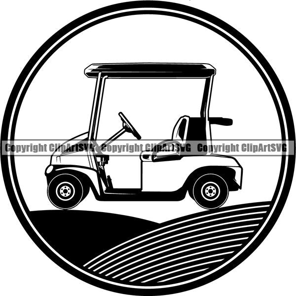 Sports Game Golf Logo ClipArt SVG