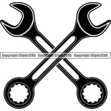 Mechanic Repair Shop Garage Wrench ClipArt SVG