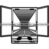 Truck Driver Trucking Trucker Driving Transportation Semi Tractor Trailer ClipArt SVG