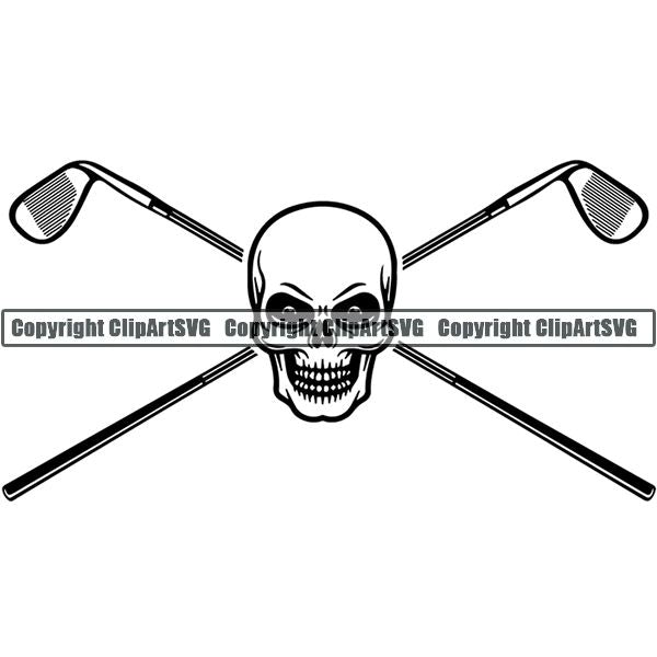 Sports Game Golf Logo ClipArt SVG