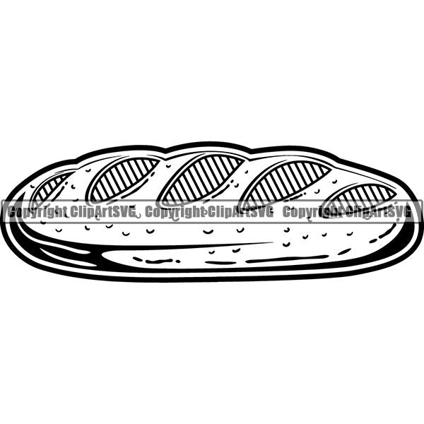 Cooking Baking Baker Food Pastries Pastry Chef Wheat Bread Cook ClipArt SVG