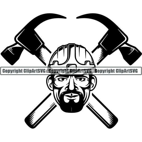 Construction Building Repair Service Logo ClipArt SVG