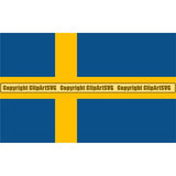 Country Flag Square Sweden ClipArt SVG