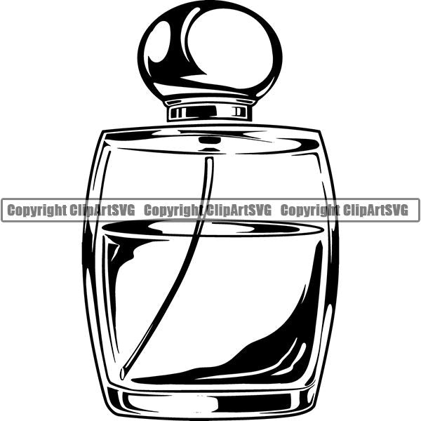 Fashion Beauty Cosmetology Cosmetics Makeup Perfume Bottle tgg7a7 ClipArt SVG