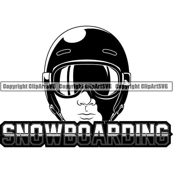 Sports Snowboarding Snowboard Skiing Ski Logo ClipArt SVG