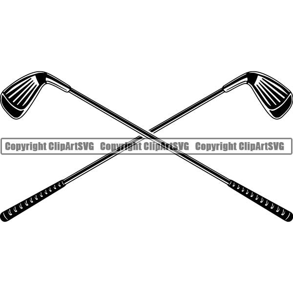 Sports Game Golf Club ClipArt SVG