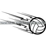 Sports Game Volleyball Motion ClipArt SVG