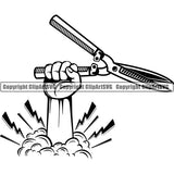 Hobby Gardening Hedge Trimmer ClipArt SVG