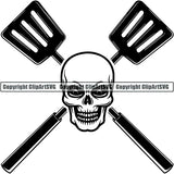 Cooking BBQ Bar-B-Que Barbque Chef Cook Butcher Logo ClipArt SVG