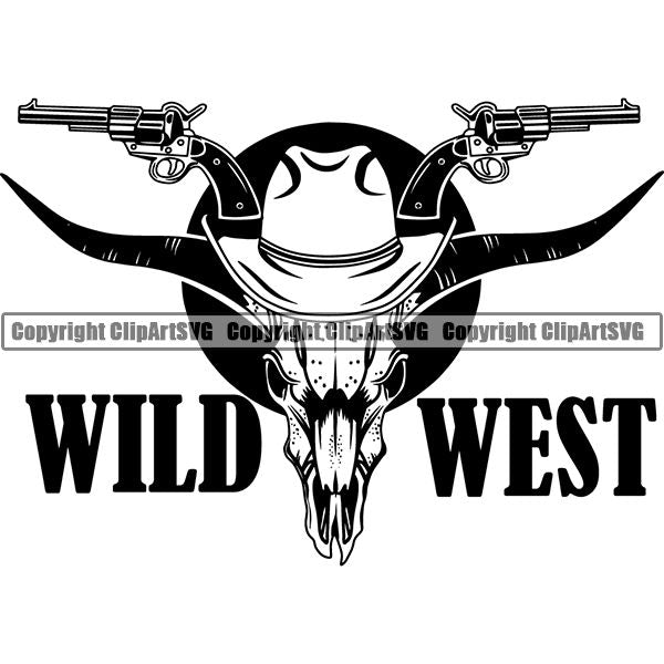 Occupation Cowboy Logo ClipArt SVG
