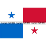 Country Flag Square Panama ClipArt SVG