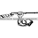 Occupation Cowboy Rifle ClipArt SVG