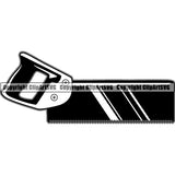 Construction Woodworking Carpenter Lumberjack Hand Saw ClipArt SVG