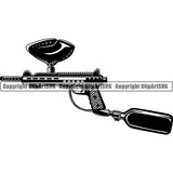 Sports Game Paintball Gun ClipArt SVG