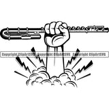 Music Musical Instrument Flute rfcd lightning ClipArt SVG