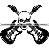 Music Musical Instrument Instrument Guitar Logo 5 ClipArt SVG