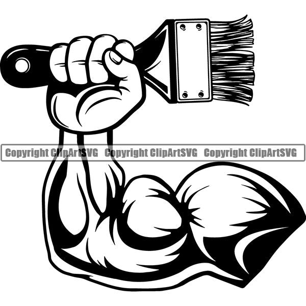 Painting Service Painter Paint Paint Brush ClipArt SVG
