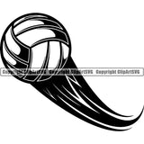 Sports Game Volleyball Motion ClipArt SVG