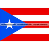 Country Flag Map Puerto Rico ClipArt SVG