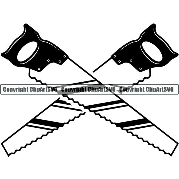 Construction Woodworking Carpenter Lumberjack Logo ClipArt SVG